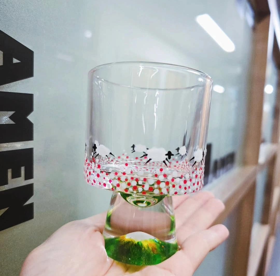手繪玻璃杯